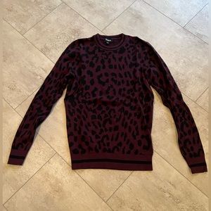 Express Animal Print Sweater